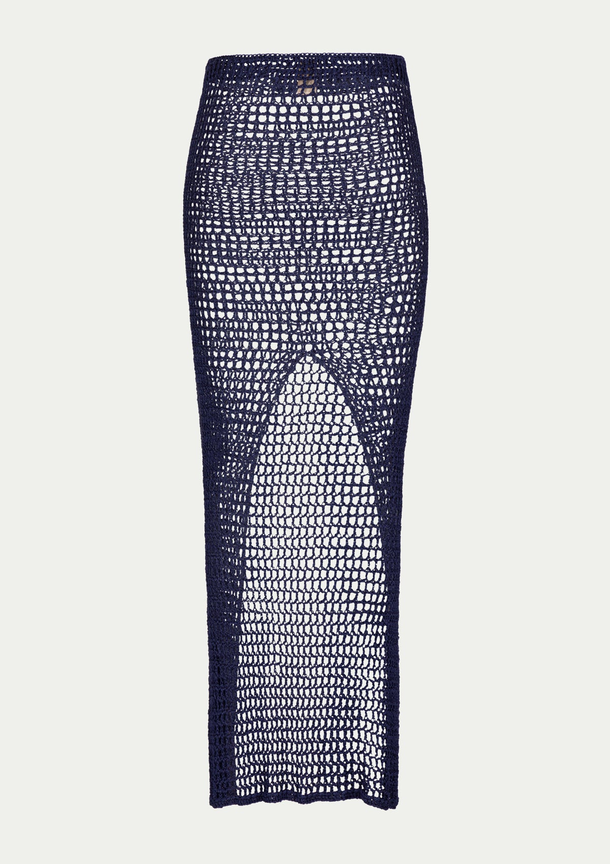 Ръчно плетена пола PAOLA SKIRT NAVY BLUE