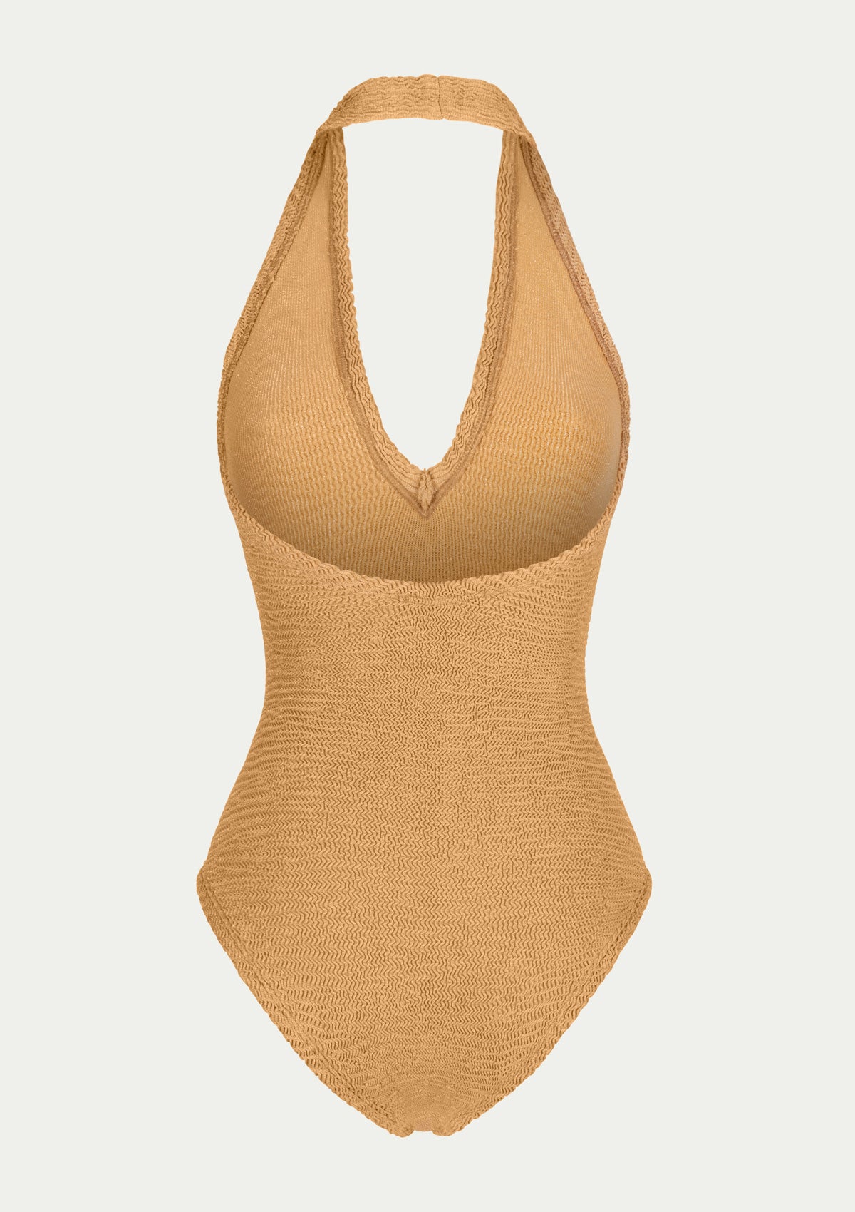 Цял бански JULIA PEACH LUREX