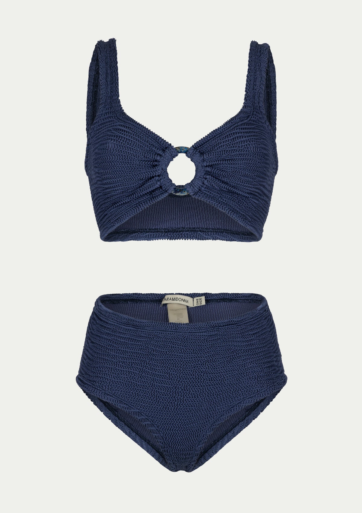 Половинки бански с висока талия IRINA NAVY BLUE