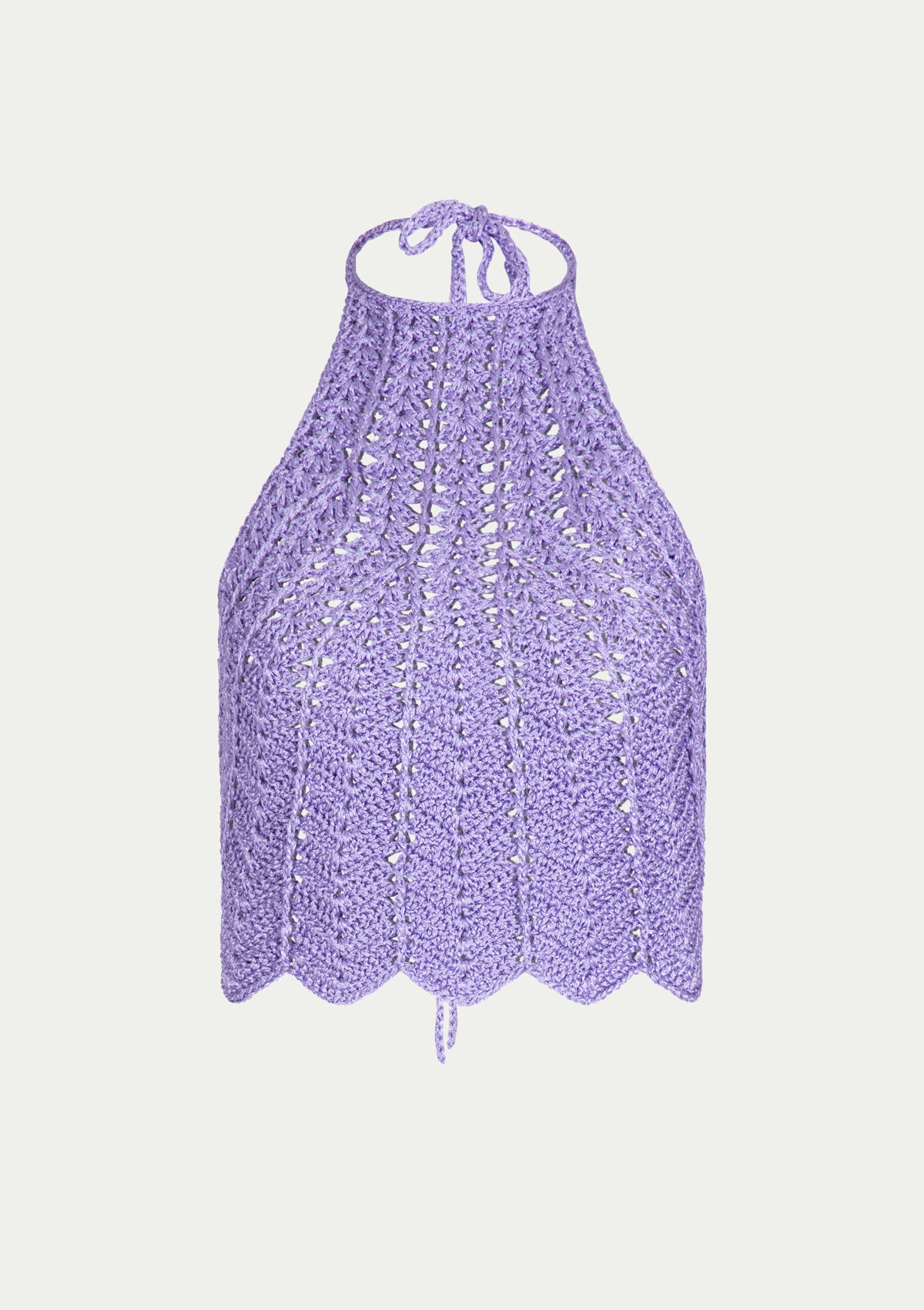 Ръчно плетен топ SHELL VIOLET
