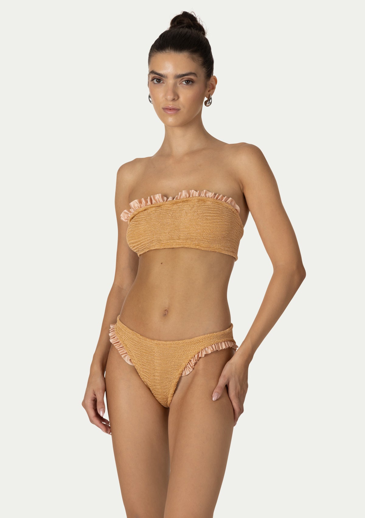 Половинки бански KYLIE PEACH LUREX