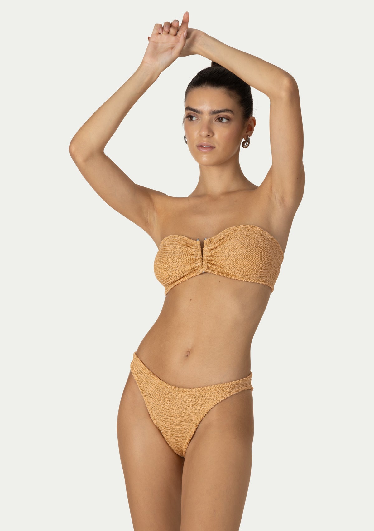 Половинки бански FRIDA PEACH LUREX