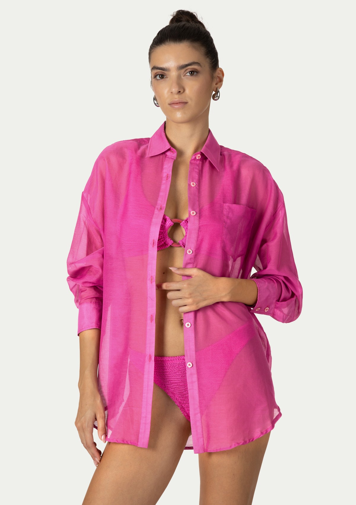 Плажна риза JADE FUCHSIA
