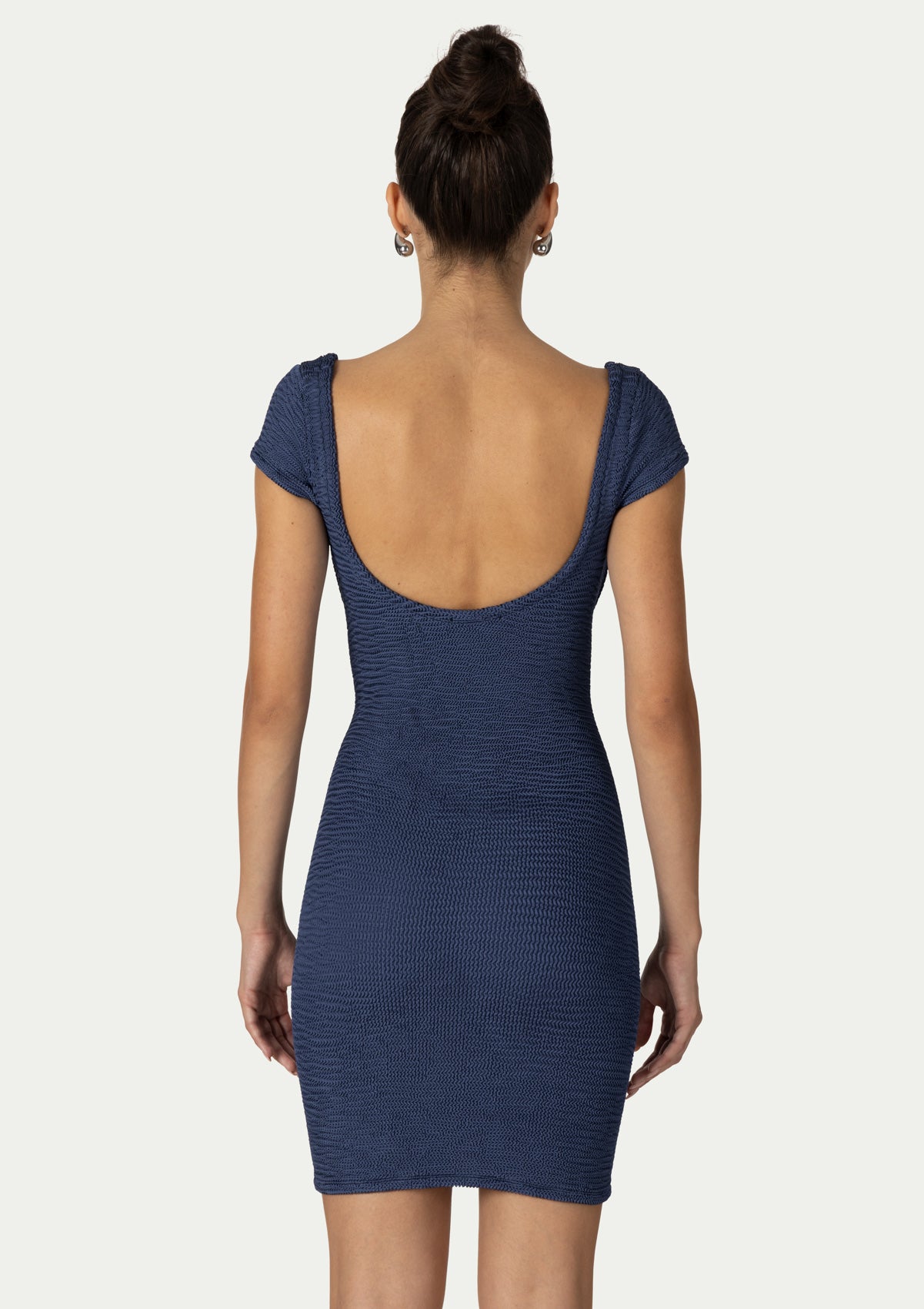 Къса рокля FRIDA NAVY BLUE