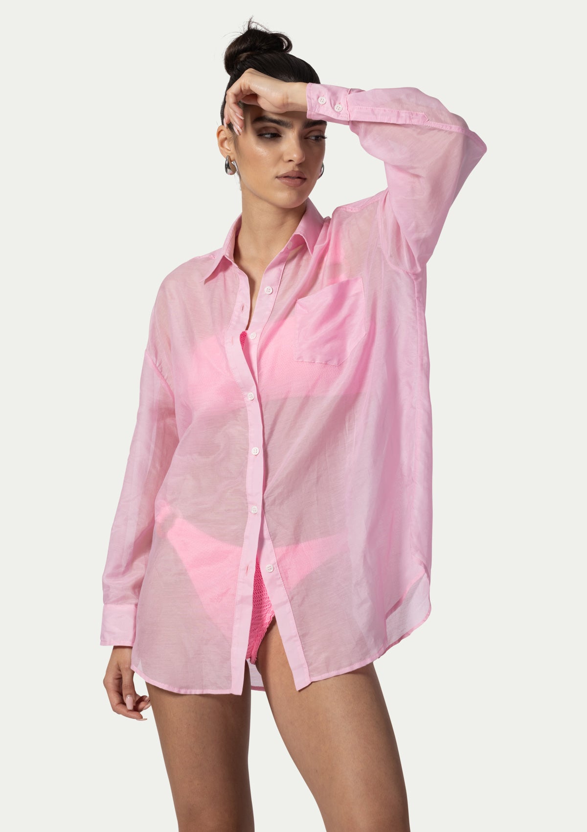 Плажна риза JADE PINK