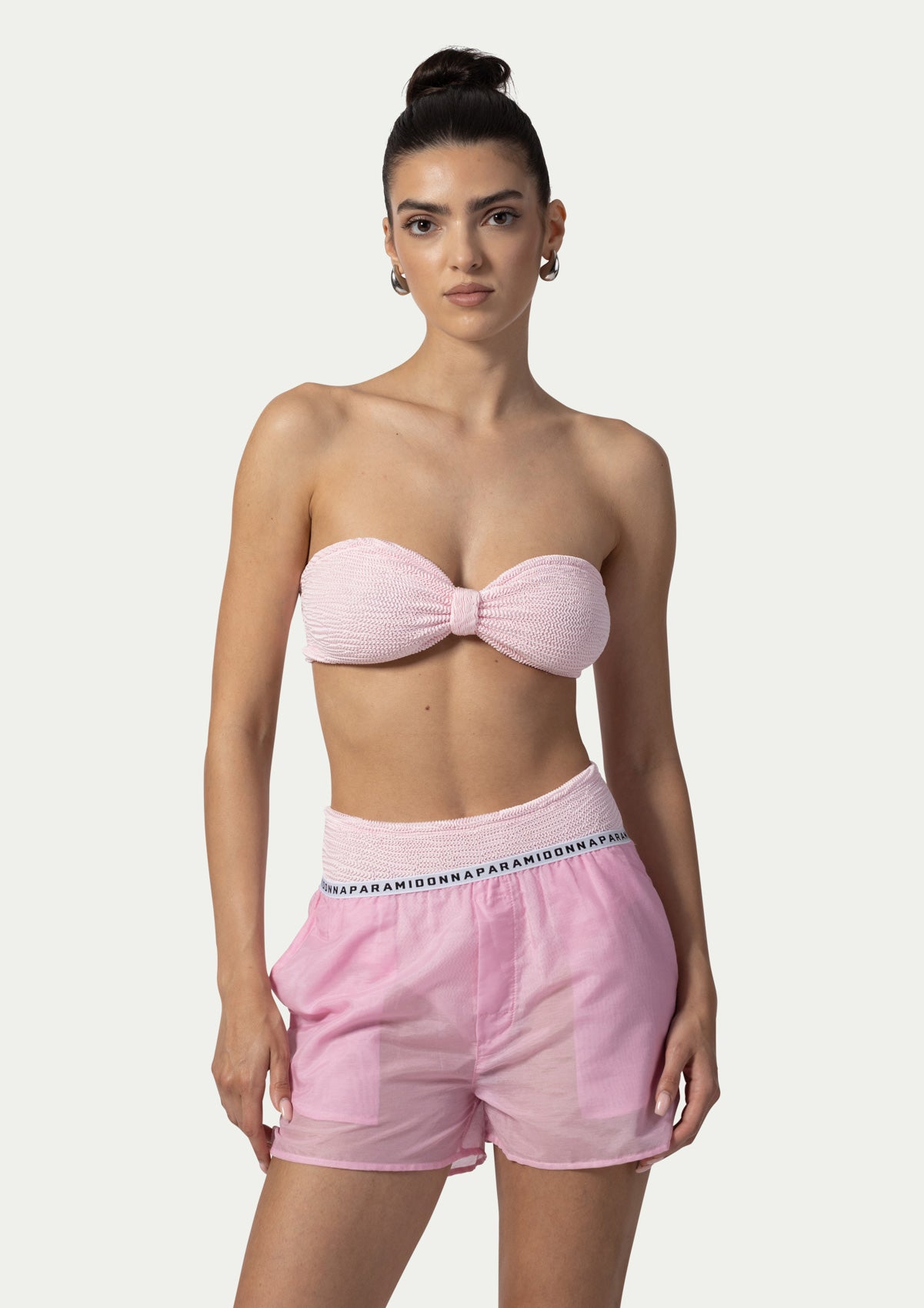 Къси плажни панталонки TESSA PINK