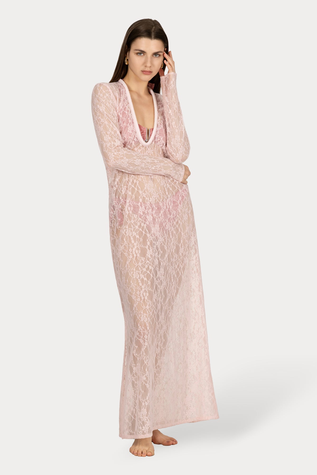 РОКЛЯ ALBA Baby pink lace