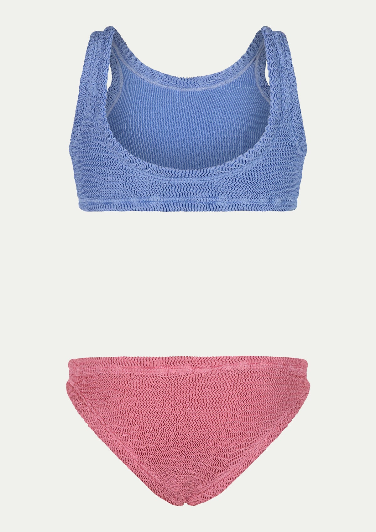 ПОЛОВИНКИ ДЕТСКИ БАНСКИ KATY Blue jean/pink wild rose crinkle