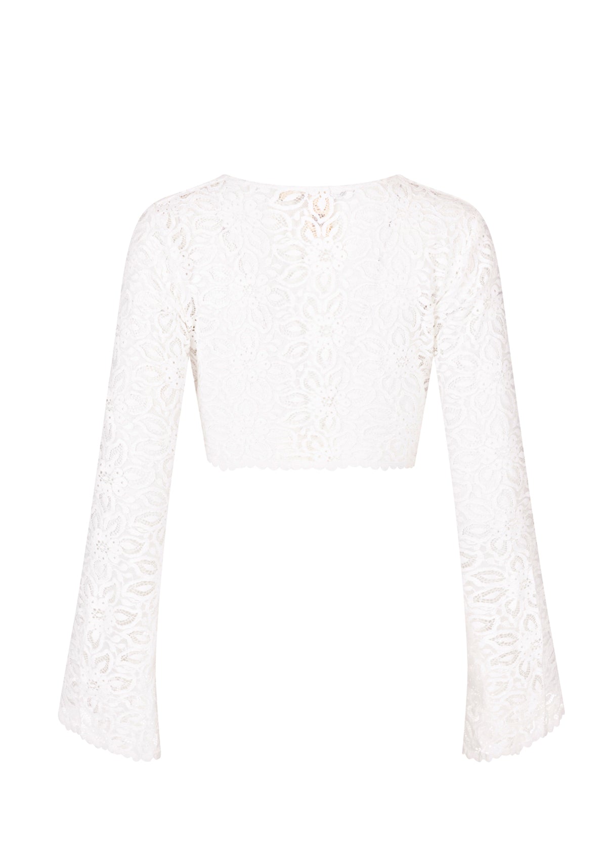 Плажна дантелена риза GIA WHITE LACE