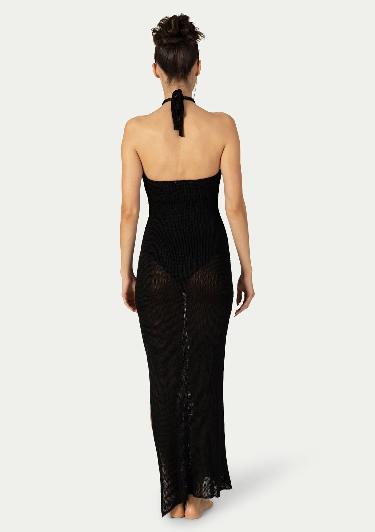 ПЛЕТЕНА РОКЛЯ KOSARA BLACK