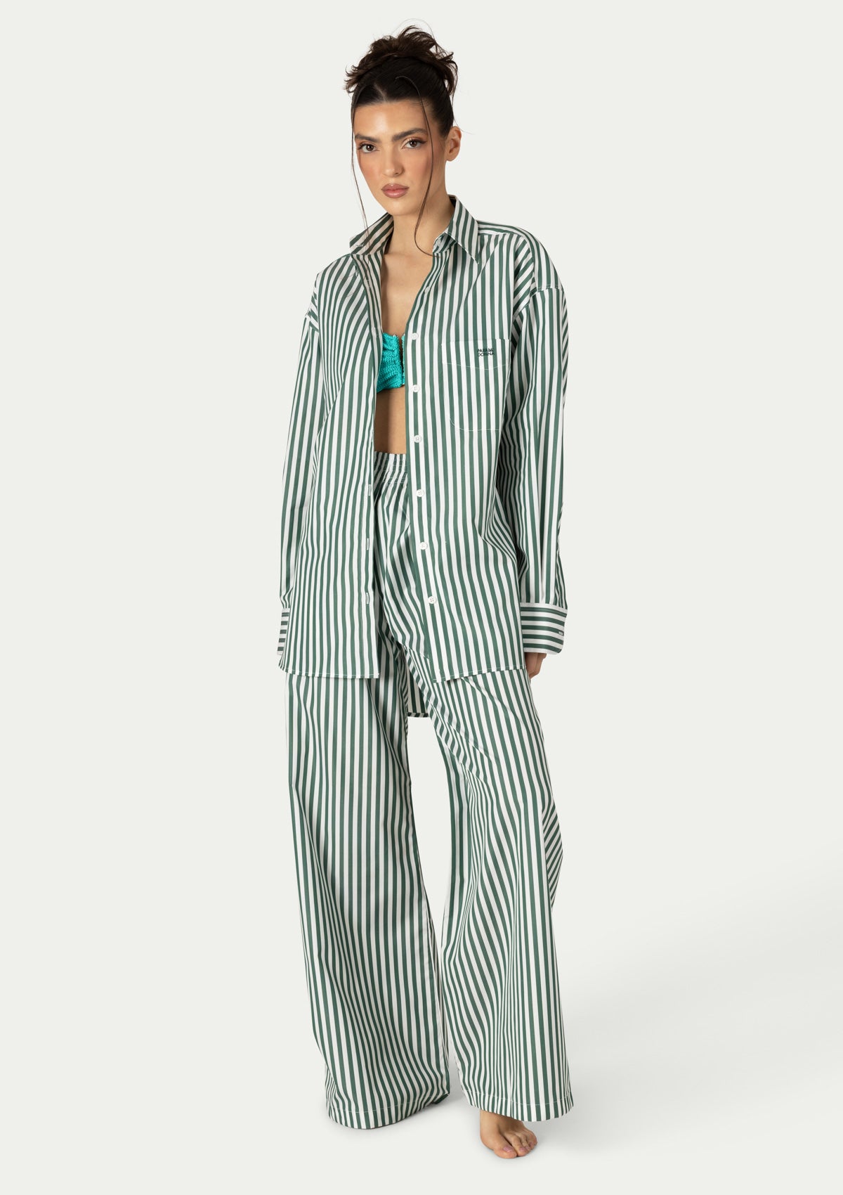 ПЛАЖНА РИЗА VANESSA STRIPED GREEN