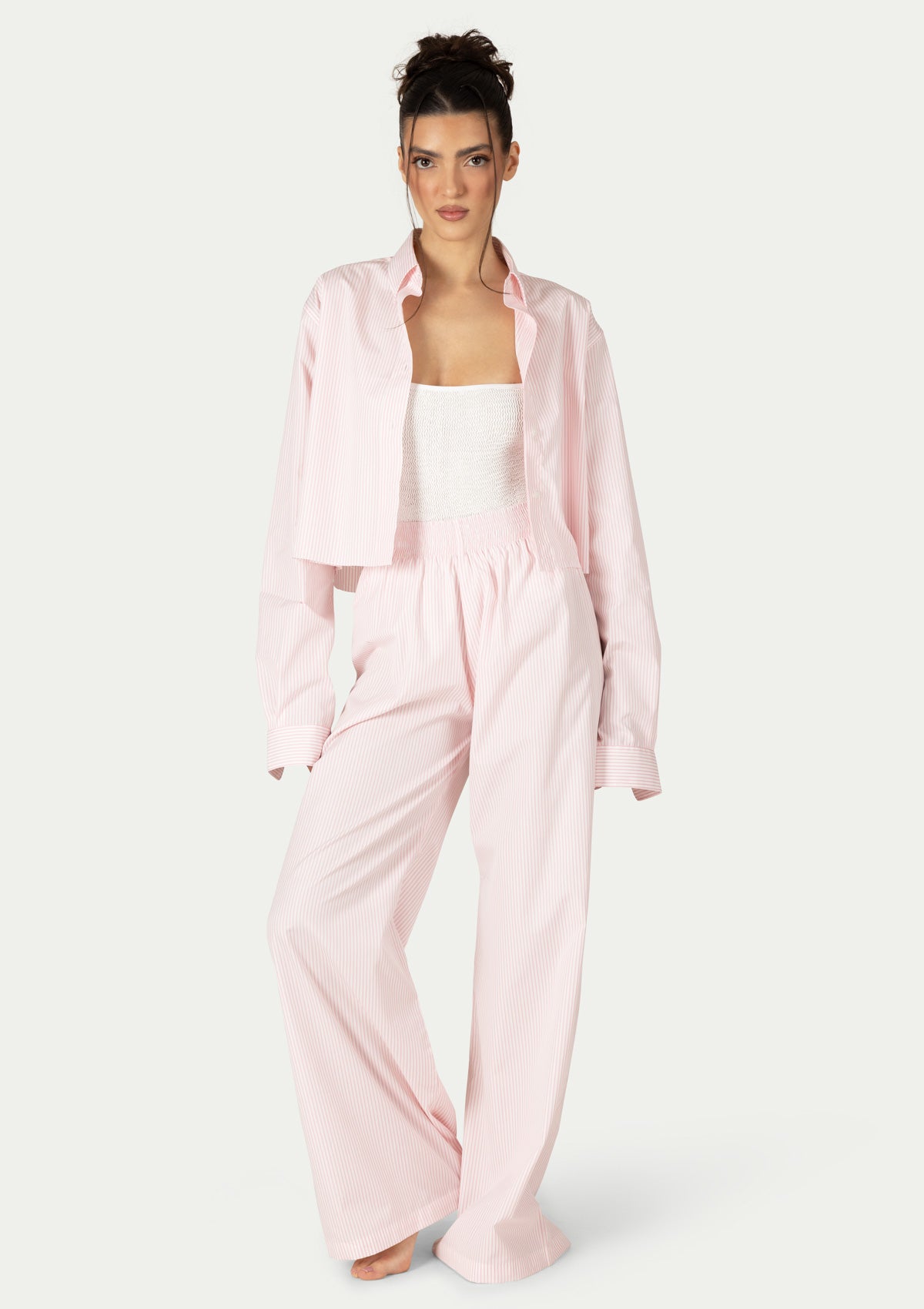 ПЛАЖНА РИЗА IDA STRIPED PINK