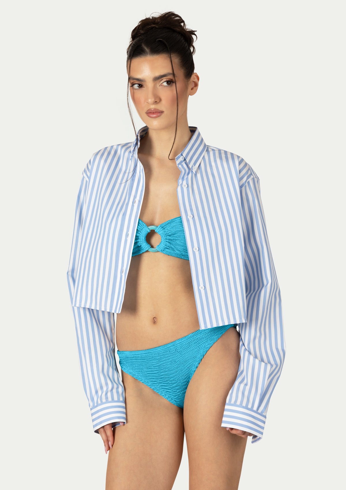 ПЛАЖНА РИЗА IDA STRIPED BLUE