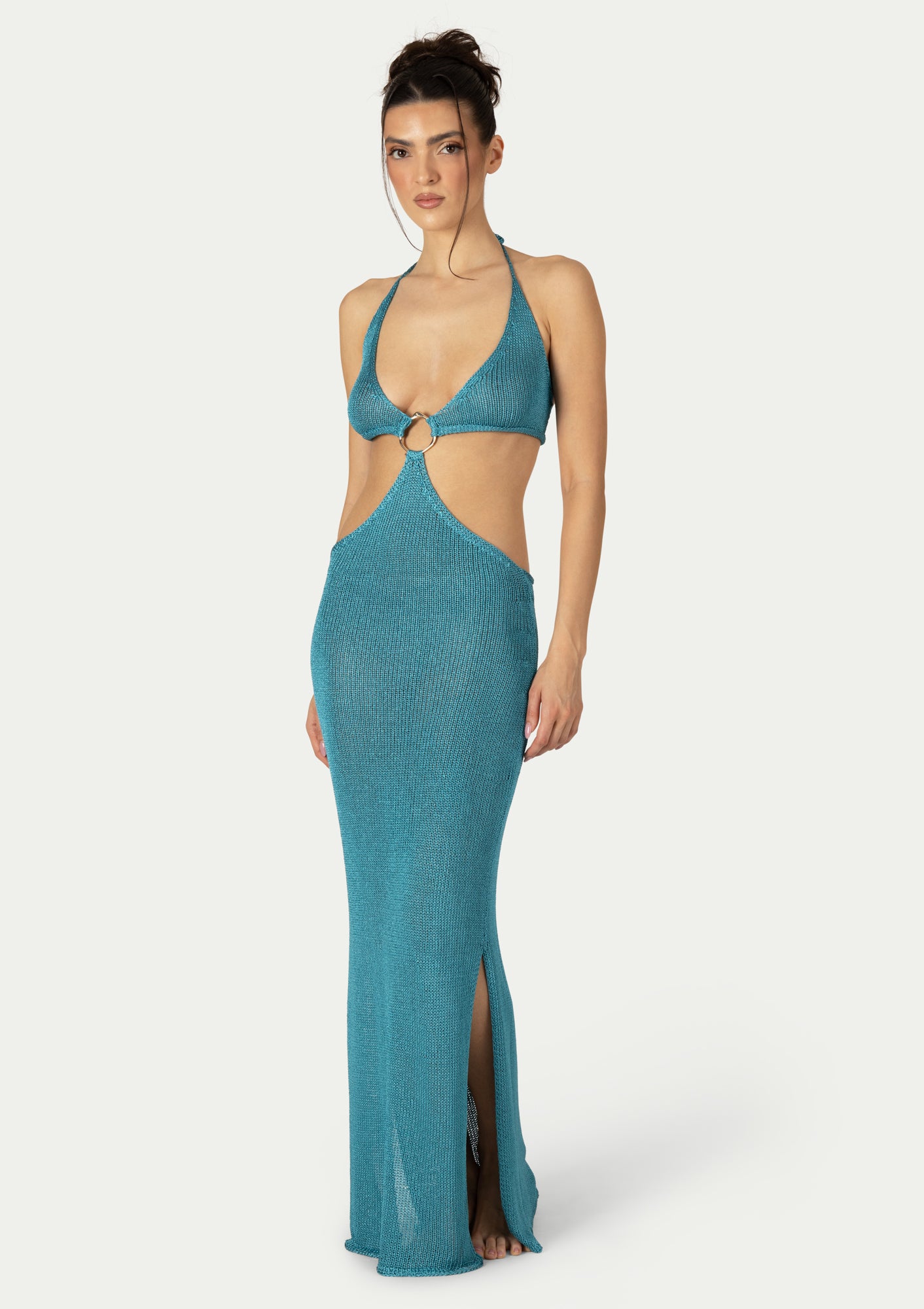 ПЛЕТЕНА РОКЛЯ NOAH TURQUISE