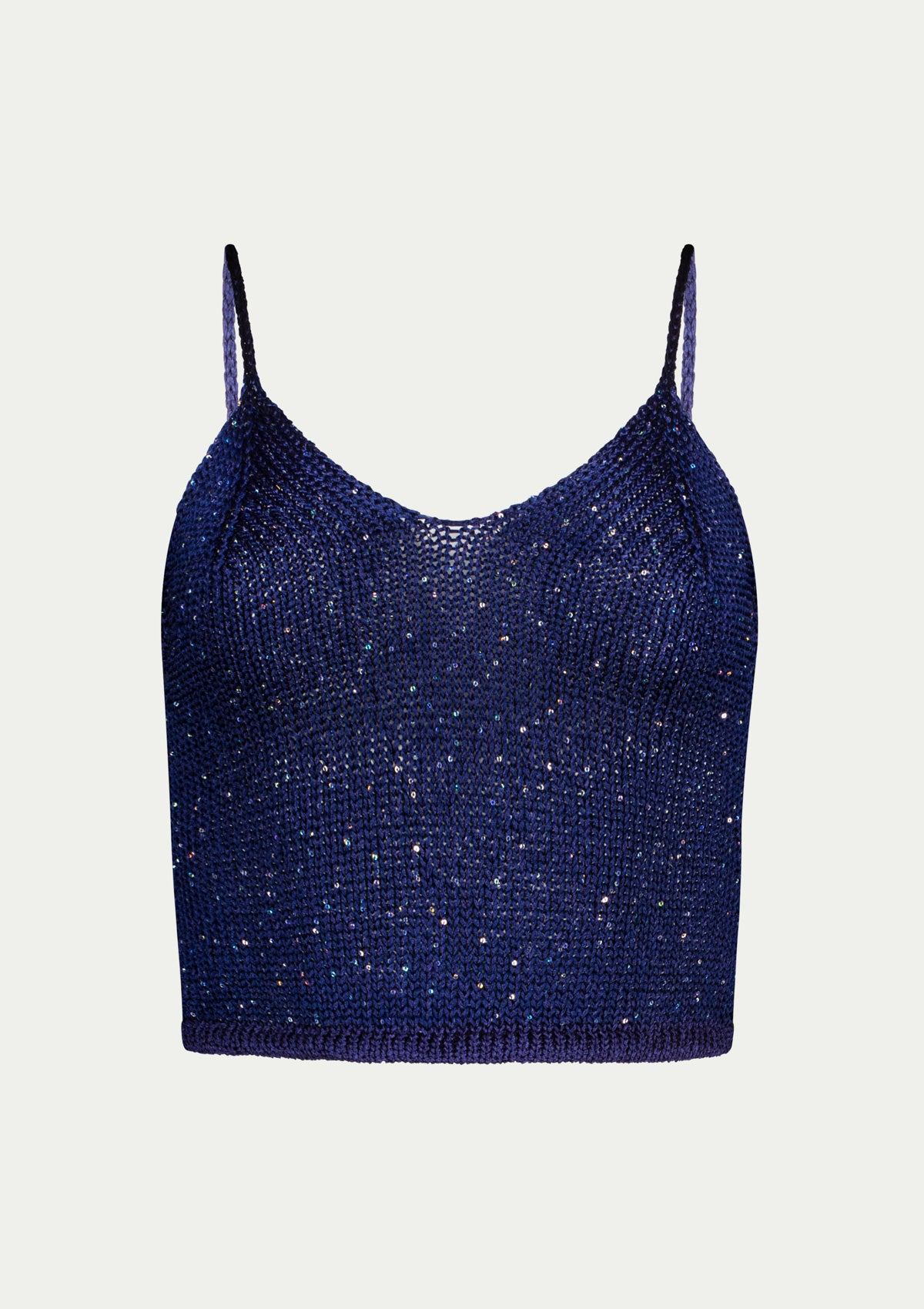 Плетен топ BRUNA NAVY BLUE