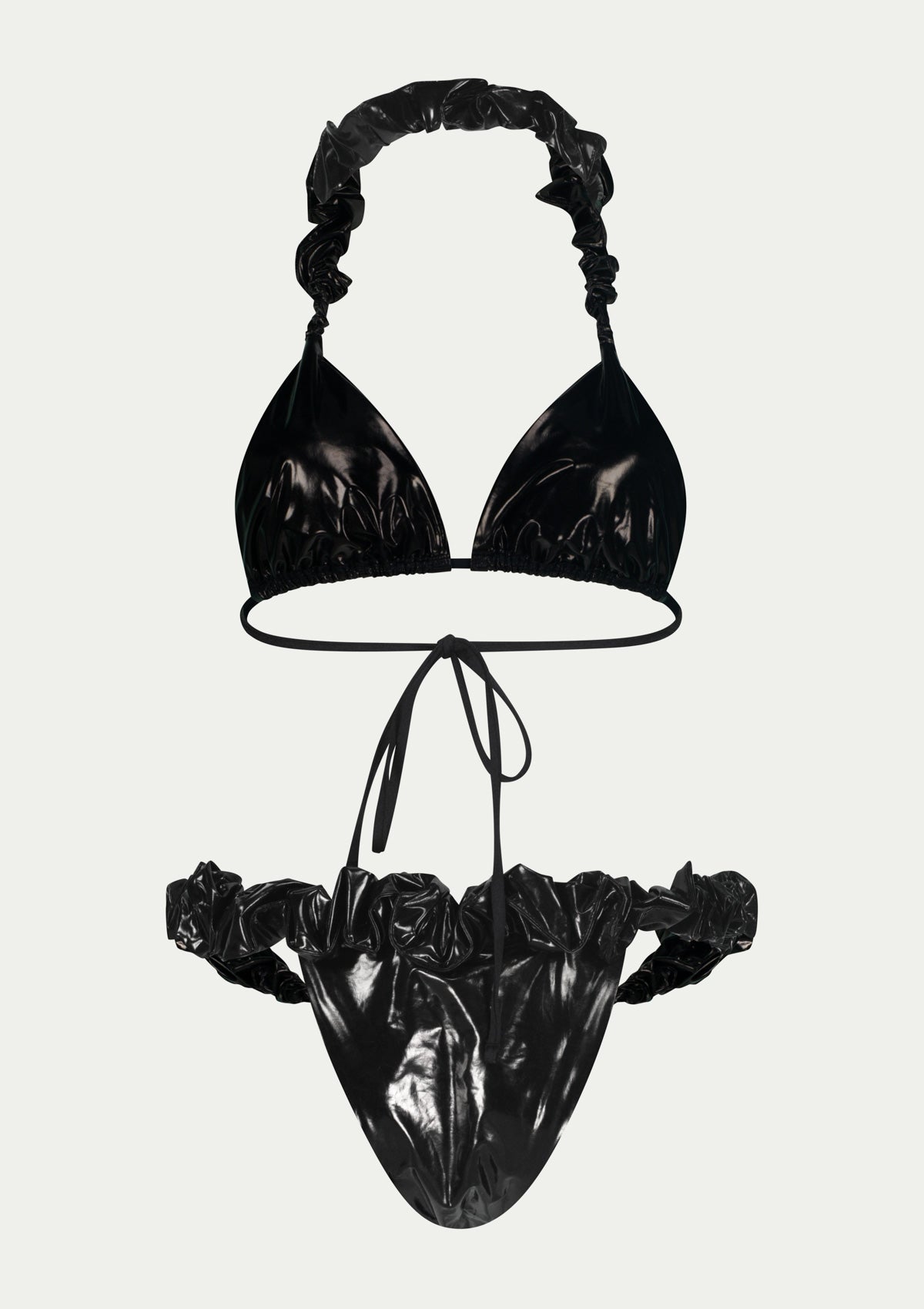Половинки бански MIMI BLACK METALLIC на PARAMIDONNA
