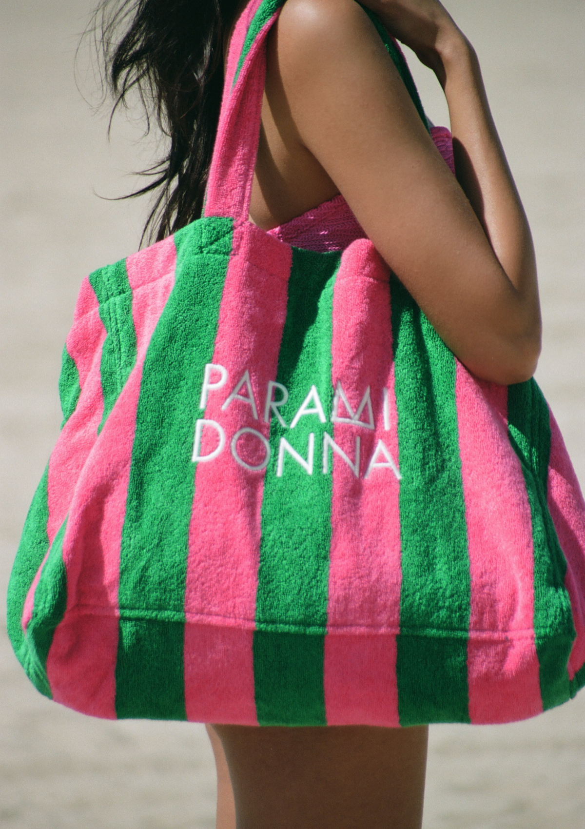 Голяма чанта на райета Emerald/Fuchsia