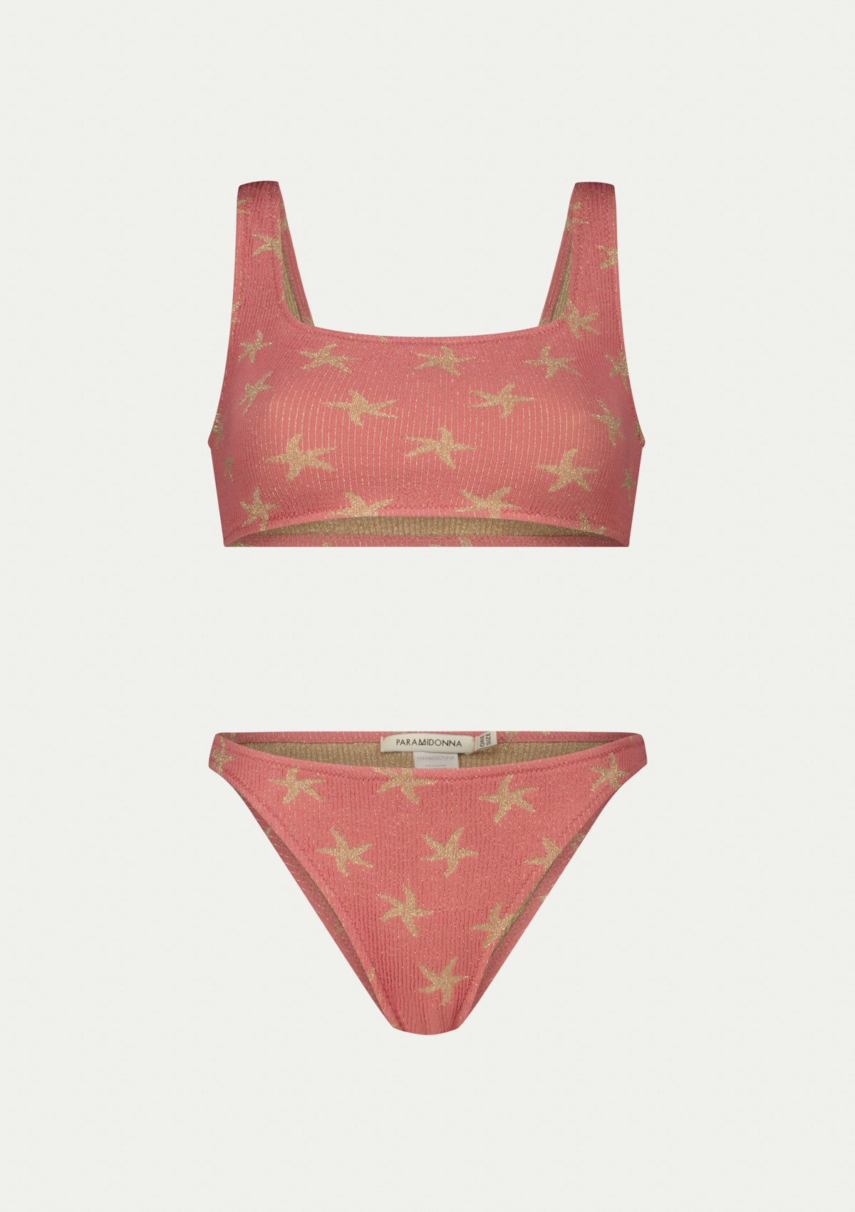 Половинки бански EMILY DUSTY PINK GOLD на PARAMIDONNA