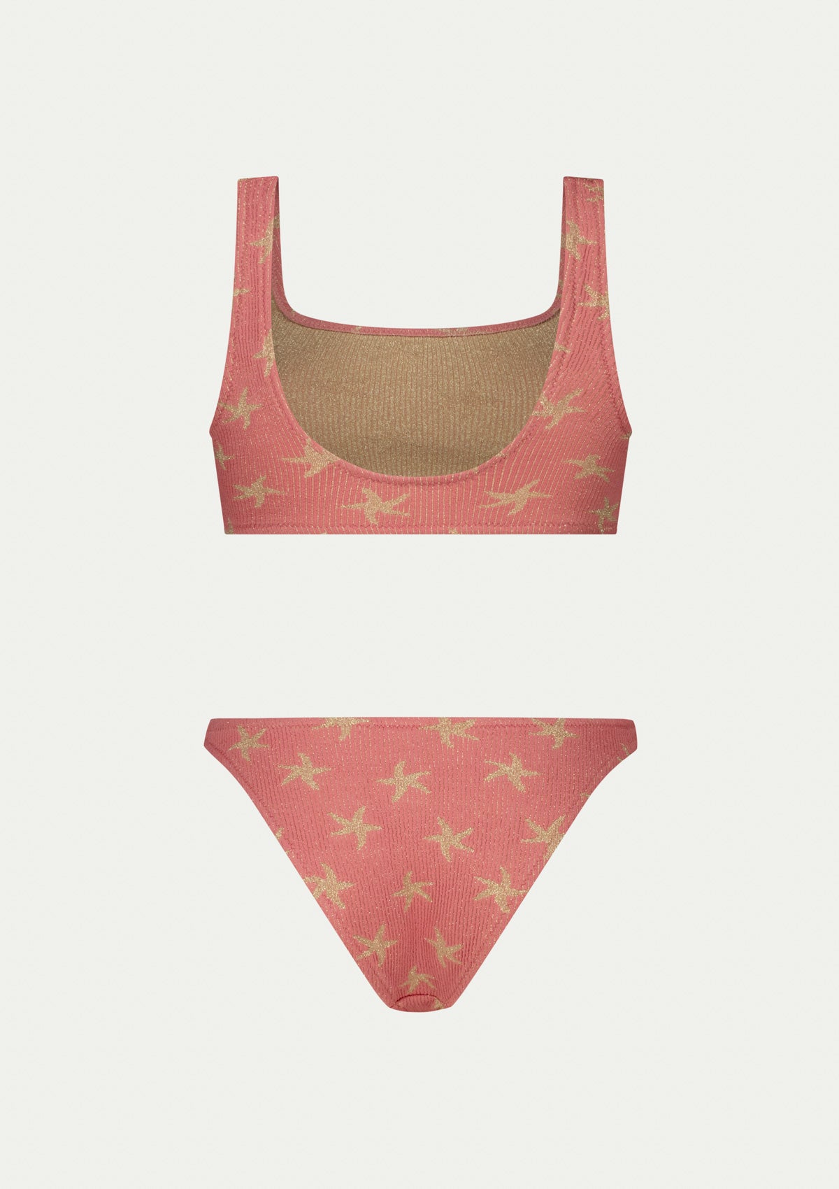 Половинки бански EMILY DUSTY PINK GOLD на PARAMIDONNA
