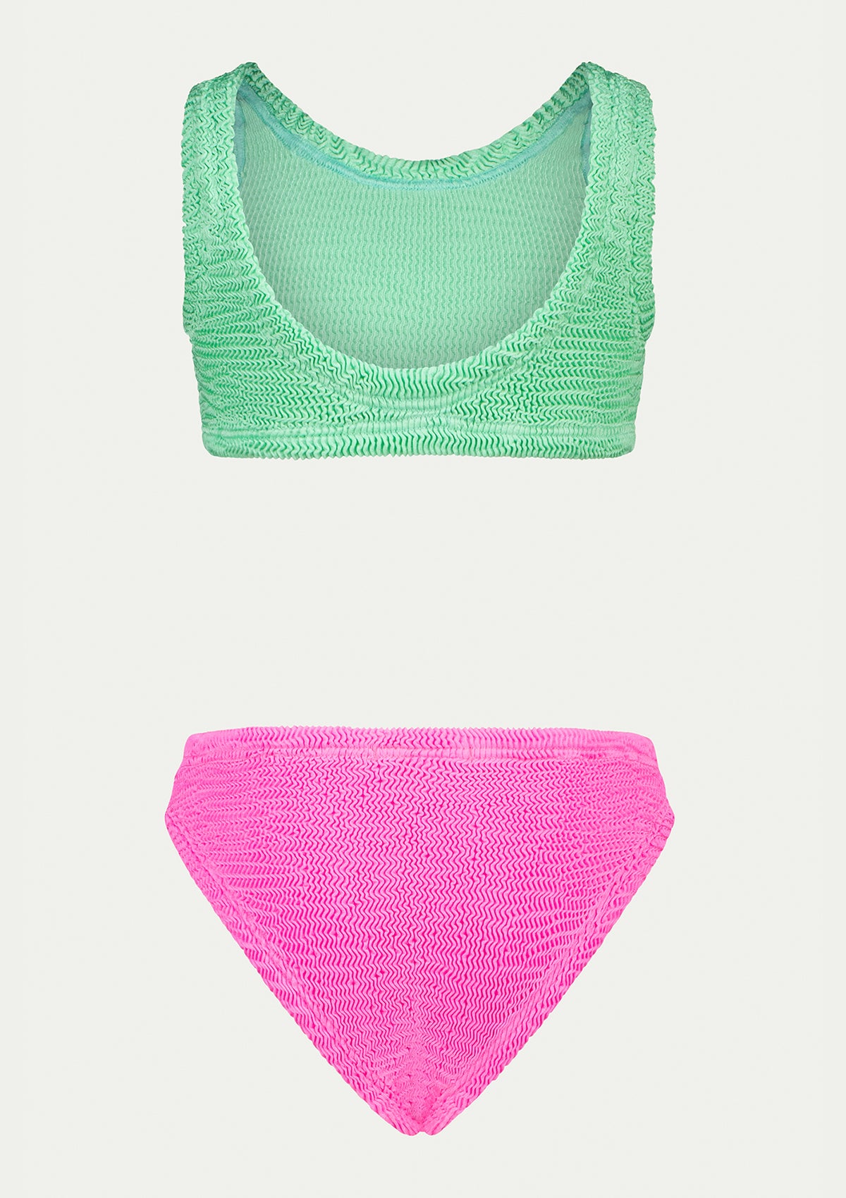 ПОЛОВИНКИ ДЕТСКИ БАНСКИ KATY MINT GREEN/FLAMINGO