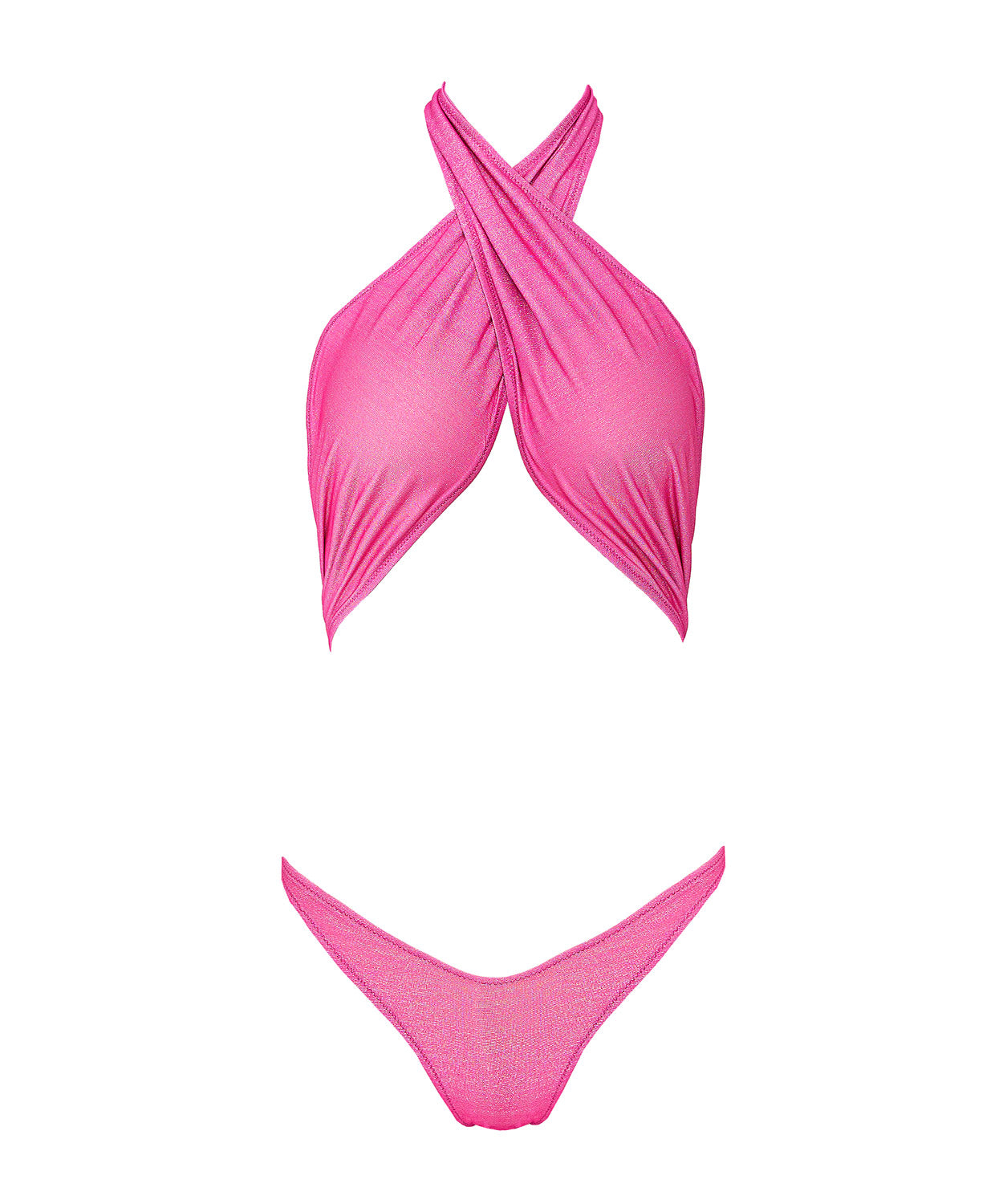 Цял бански LEONE GLITTER FUCHSIA