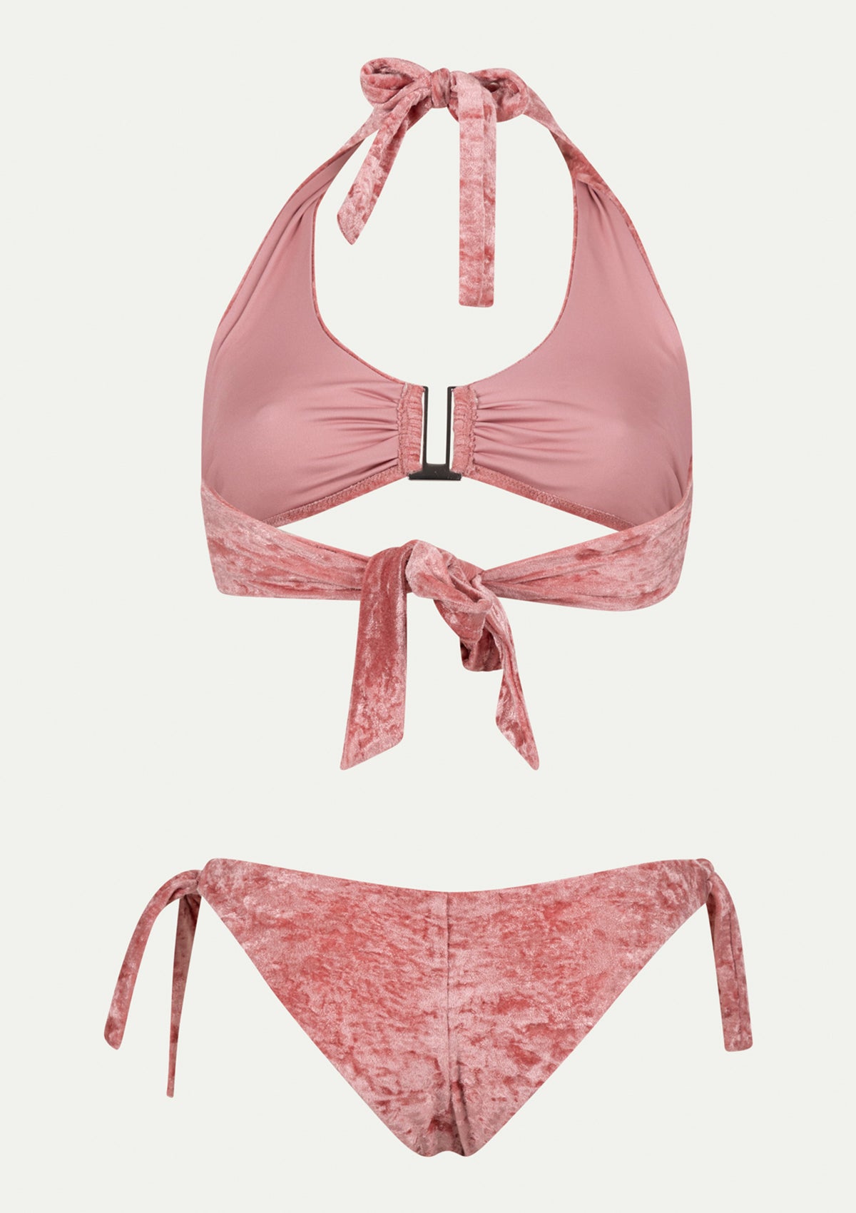 ПОЛОВИНКИ БАНСКИ JANE Salmon pink soft velvet