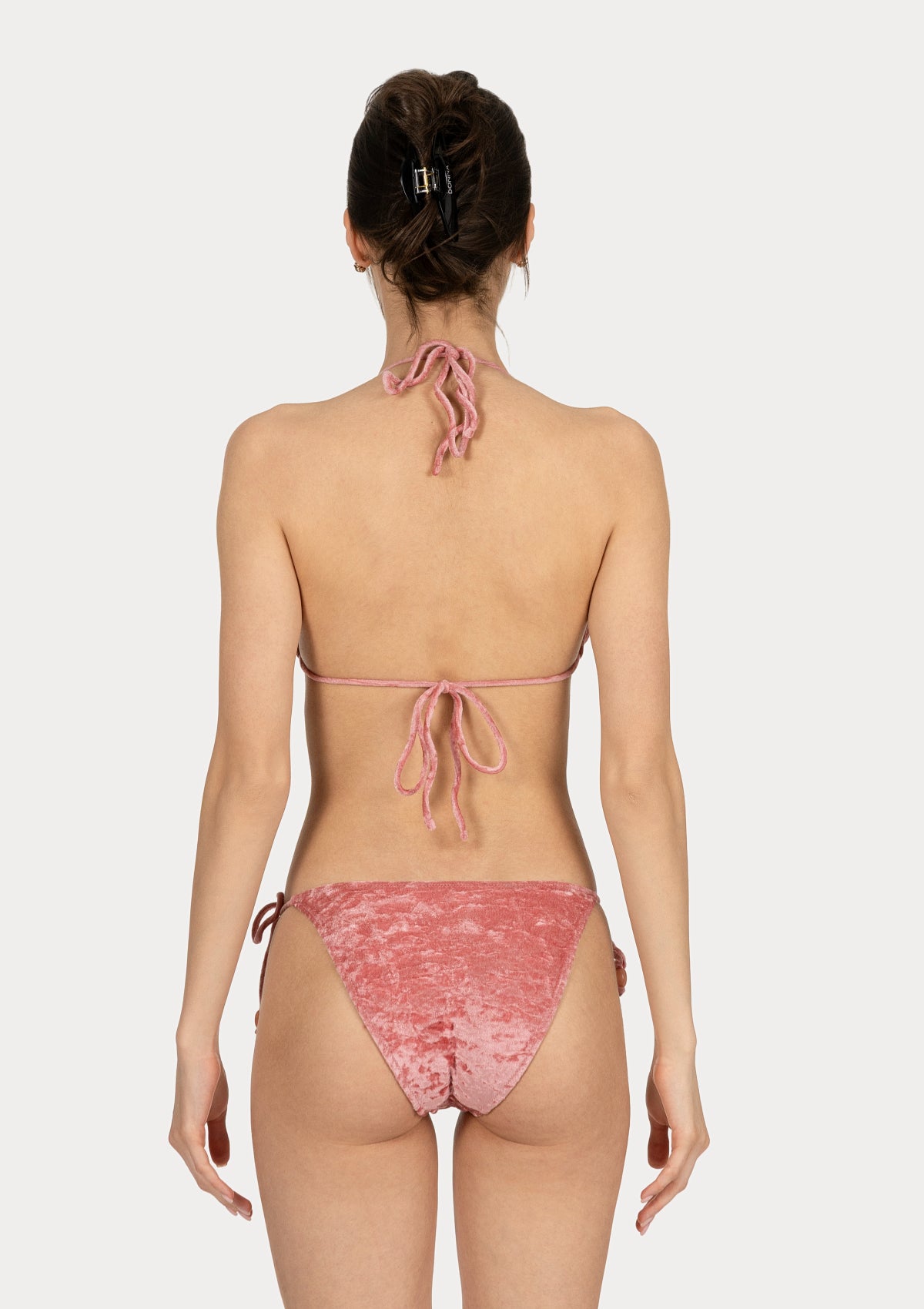 ПОЛОВИНКИ БАНСКИ KELLY Salmon pink soft velvet
