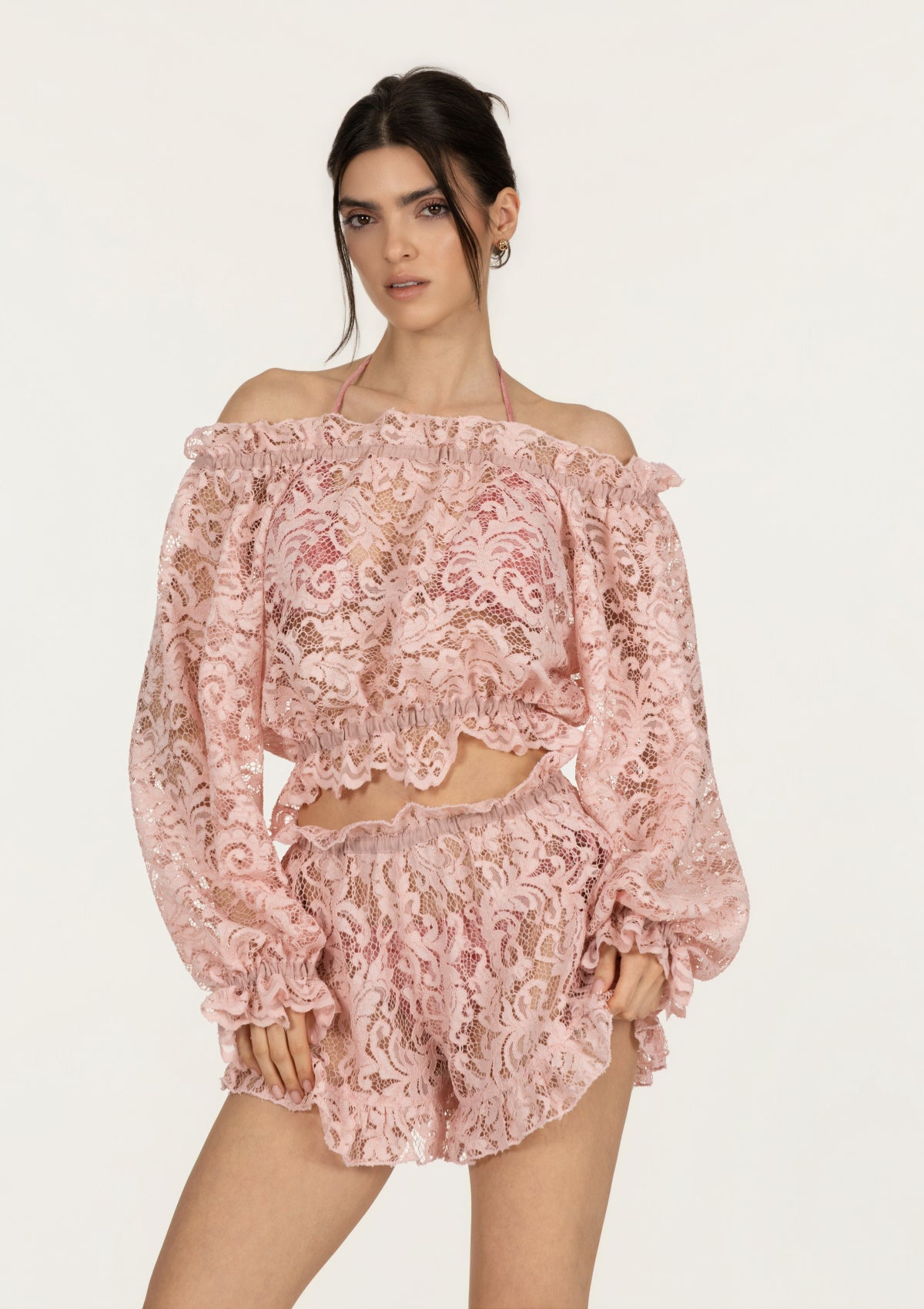 ПЛАЖЕН СЕТ LUNA PINK LACE