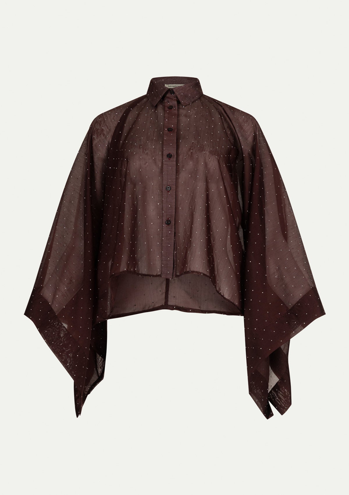 ПЛАЖНО КИМОНО MARINA Plum sheer crystal