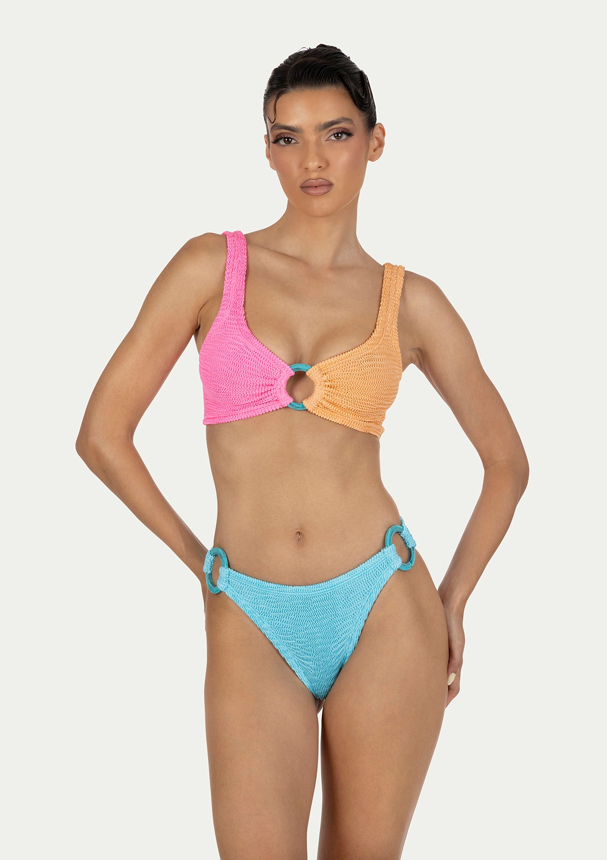 ПОЛОВИНКИ БАНСКИ KARI FLAMINGO/PEACH/AQUA BLUE