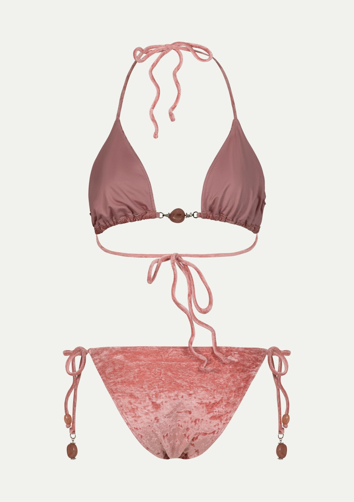 ПОЛОВИНКИ БАНСКИ KELLY Salmon pink soft velvet