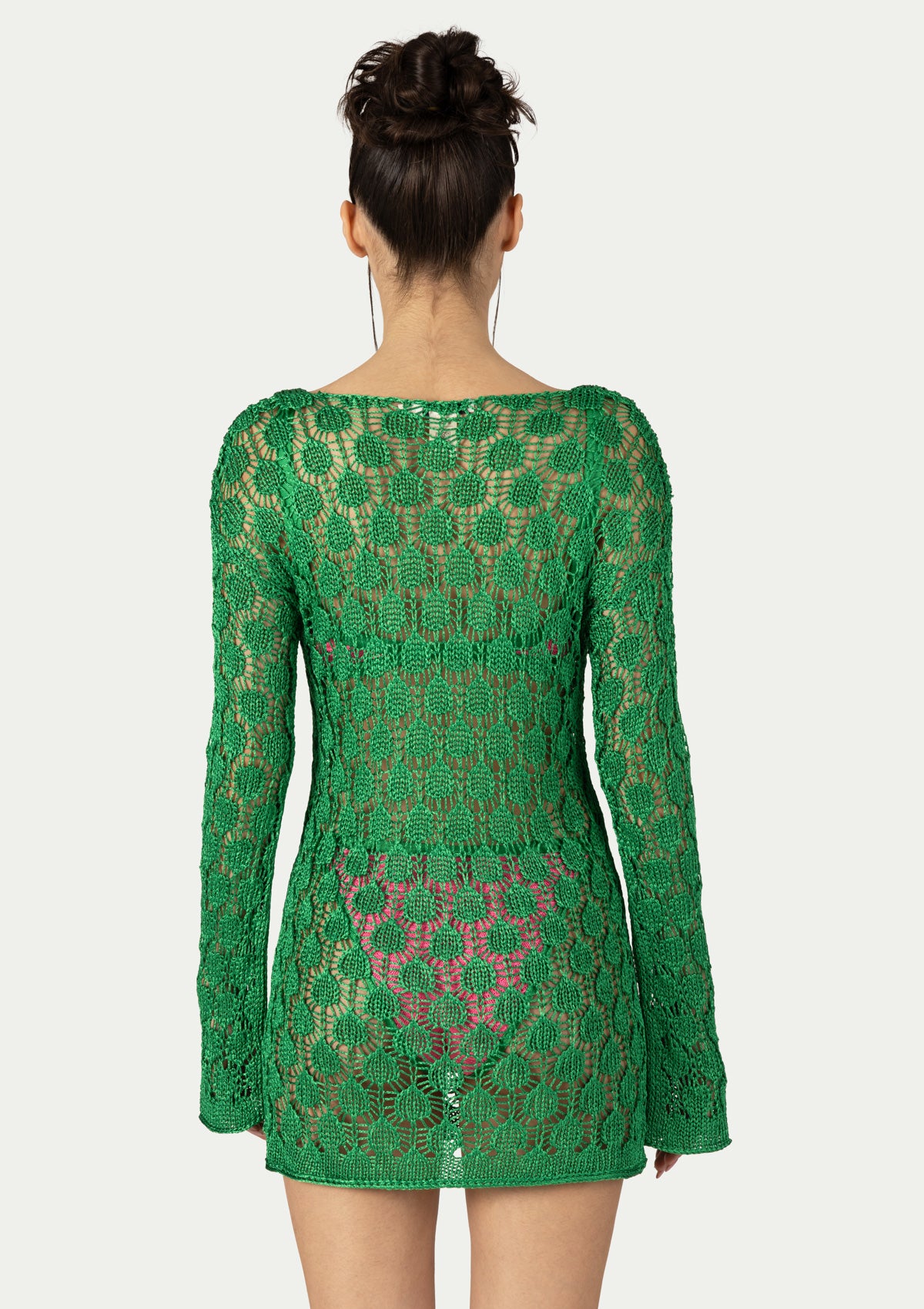 ПЛЕТЕНА РОКЛЯ MIRA EMERALD GREEN