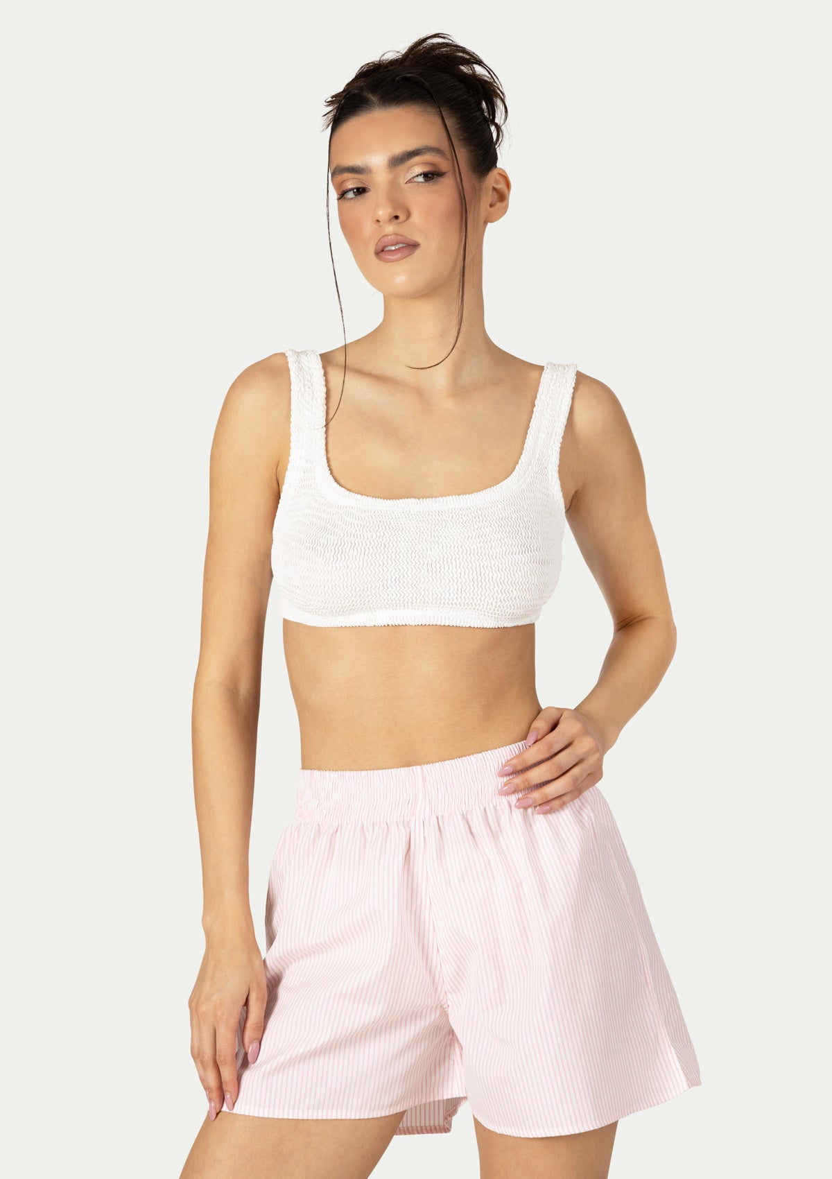 КЪСИ ПЛАЖНИ ПАНТАЛОНКИ CORA STRIPED PINK