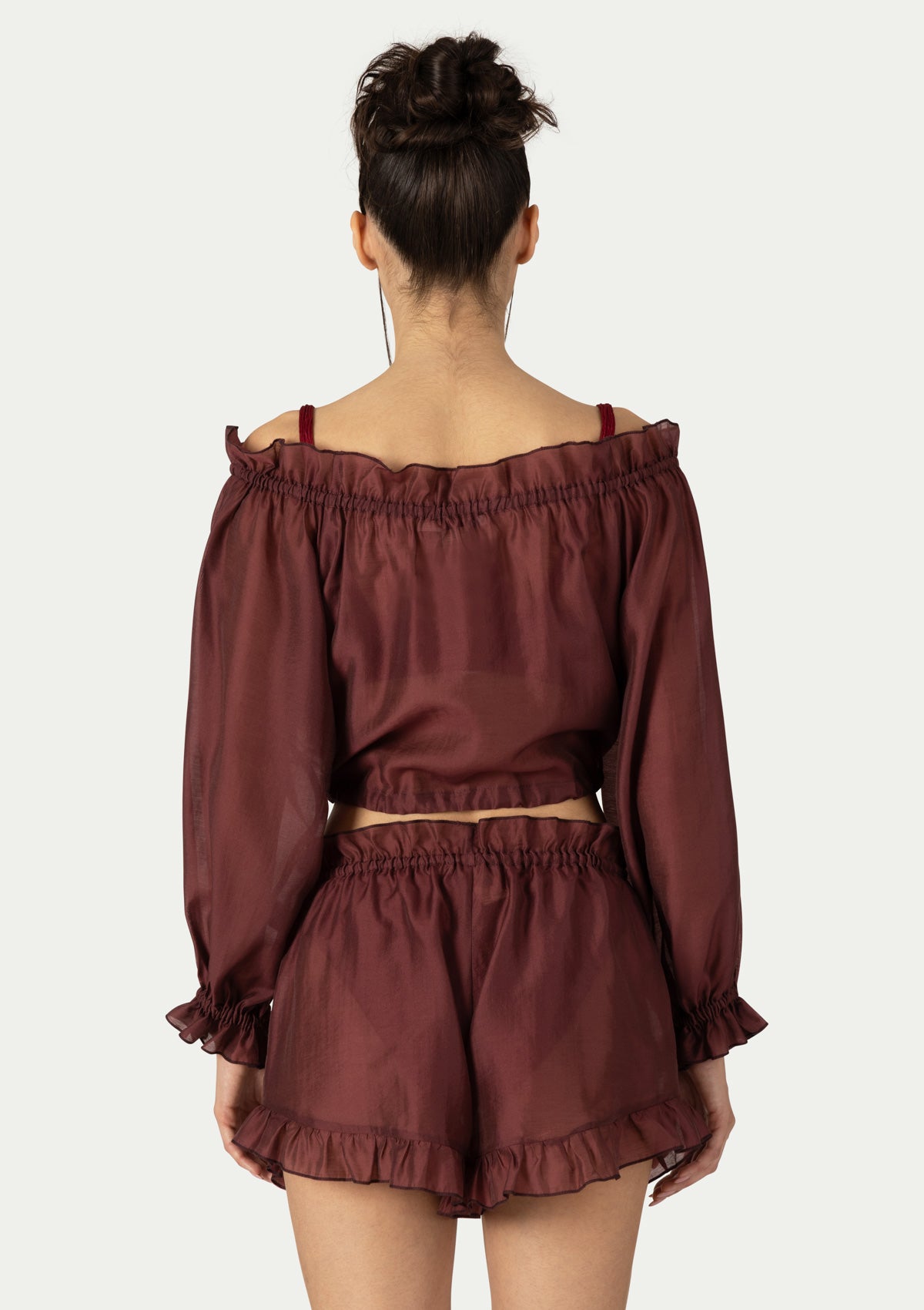 ПЛАЖЕН СЕТ LUNA BURGUNDY