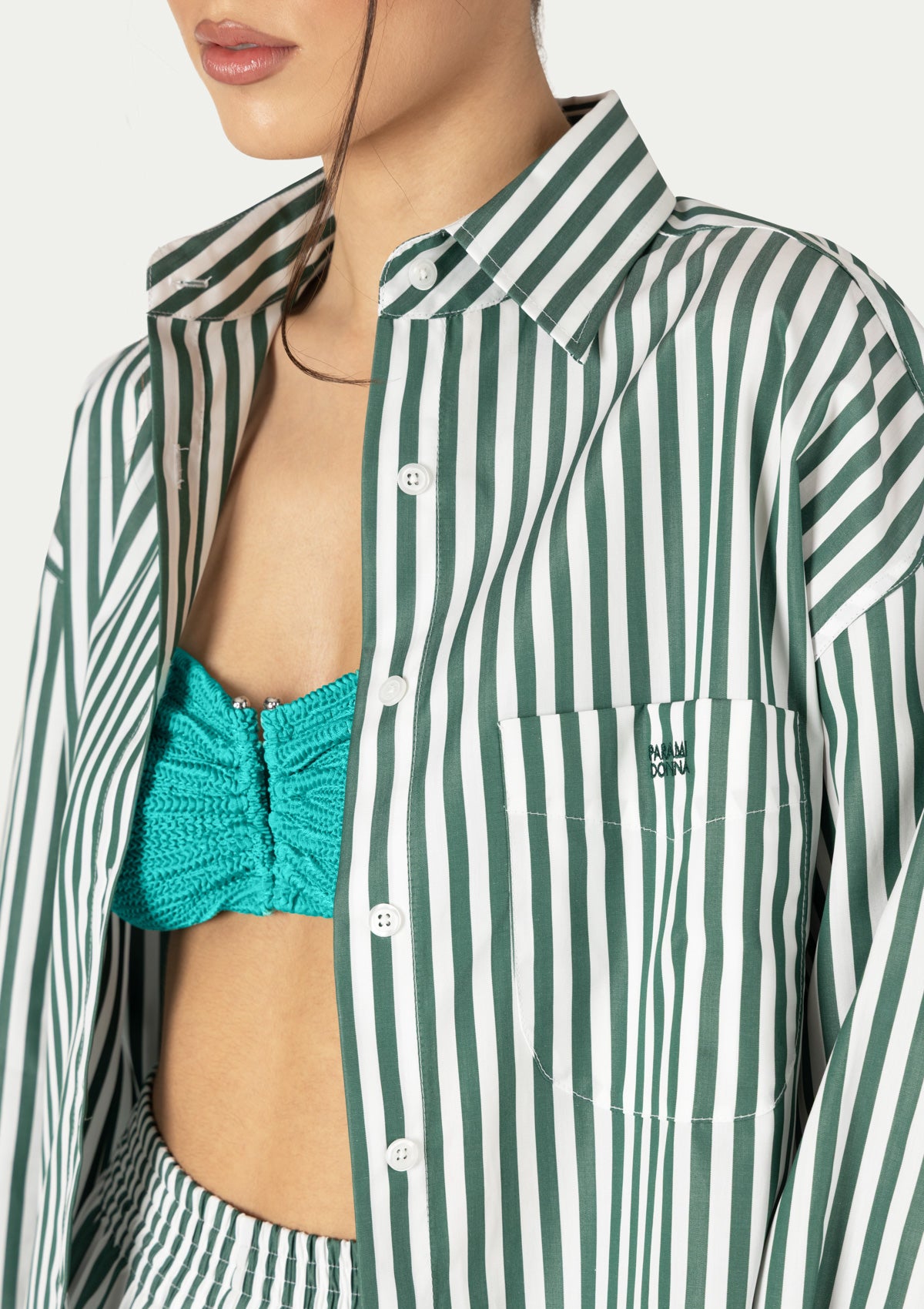 ПЛАЖНА РИЗА VANESSA STRIPED GREEN