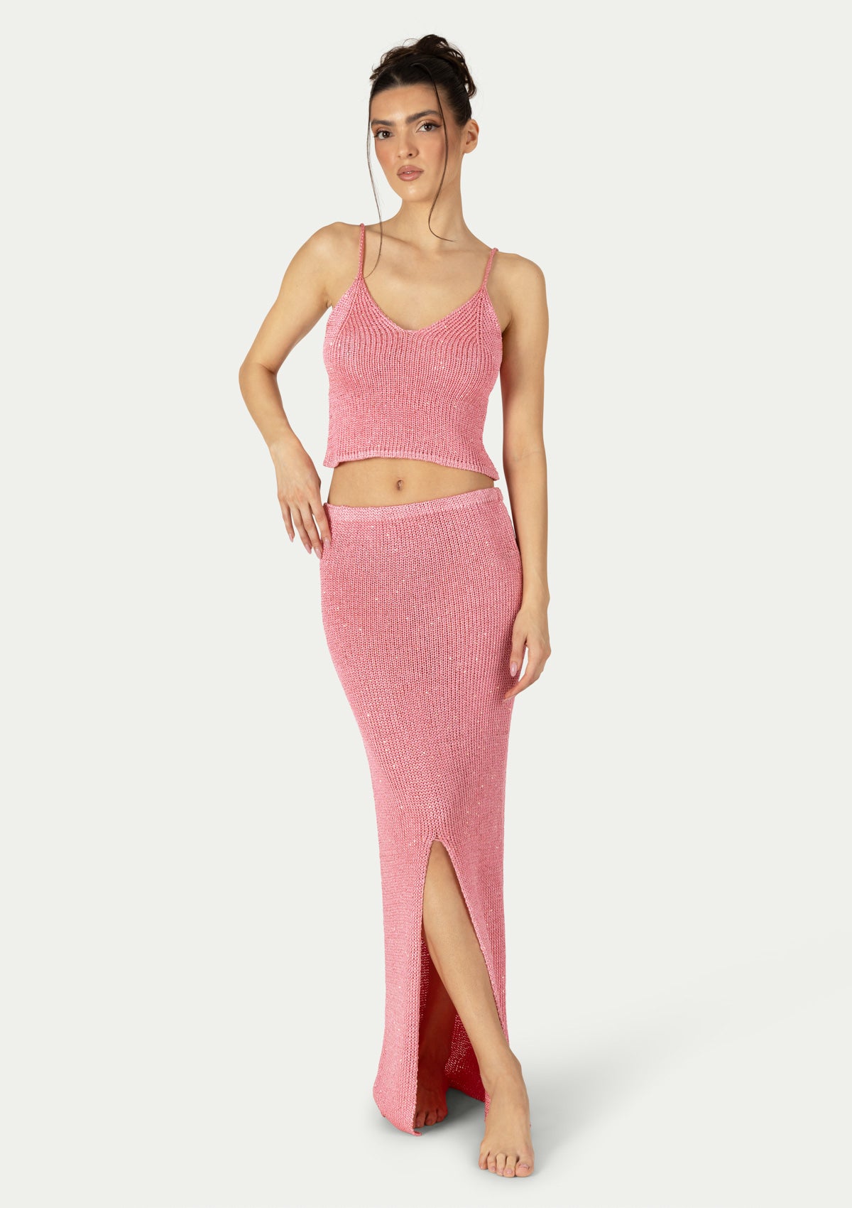 ПЛЕТЕНА ПОЛА BRUNA PINK