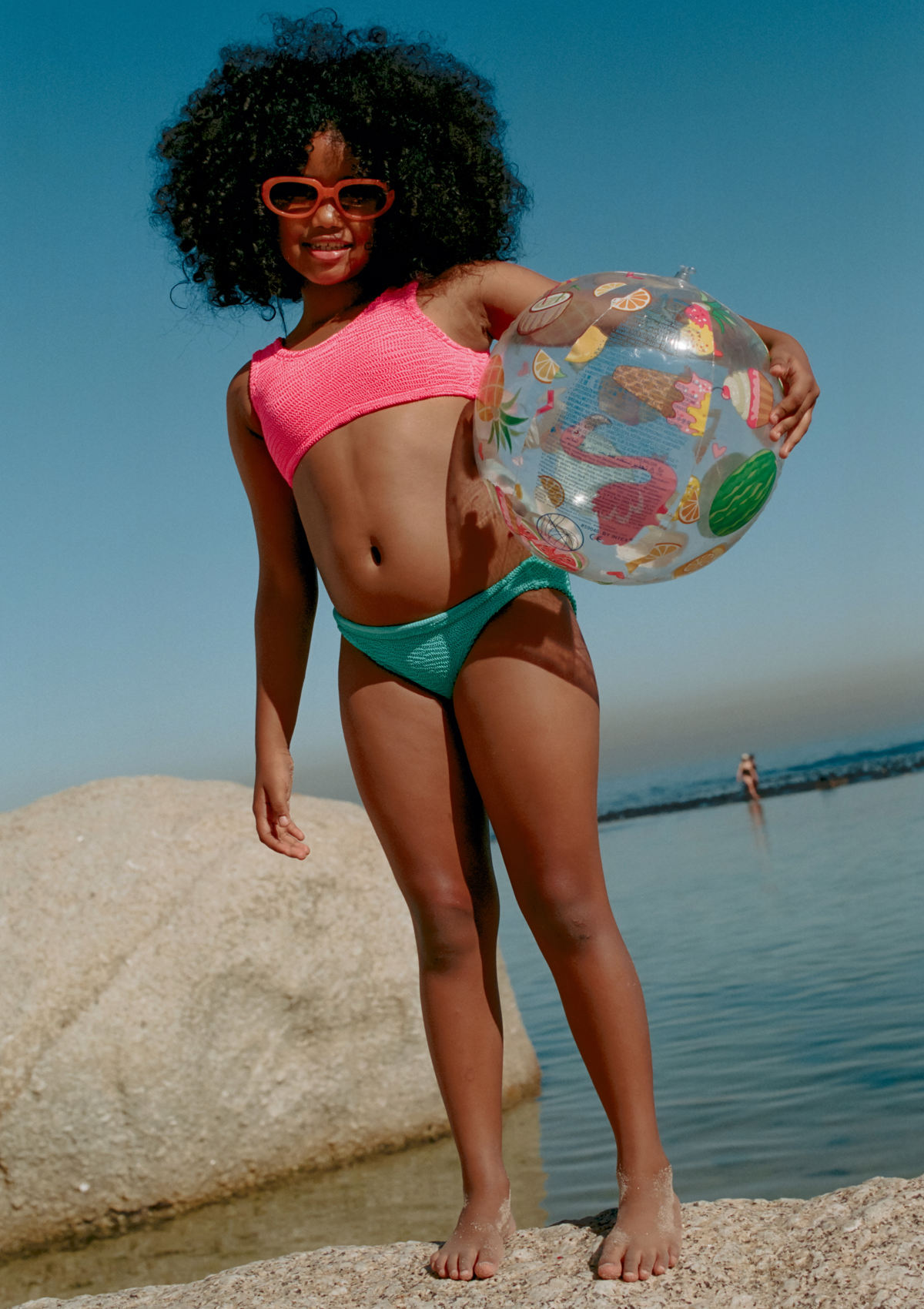 ПОЛОВИНКИ ДЕТСКИ БАНСКИ  KATY SEA GREEN/CANDY PINK