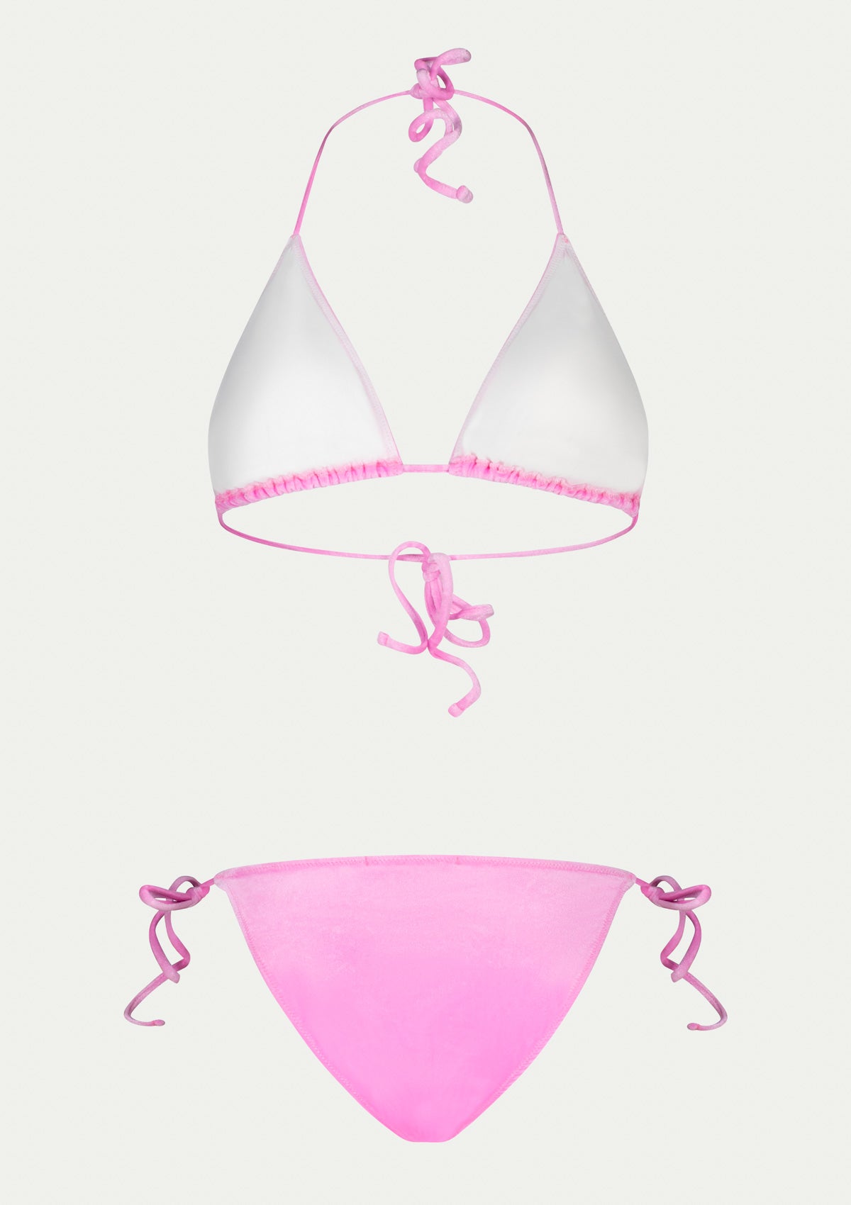 Половинки бански KELLY VELVET CANDY PINK