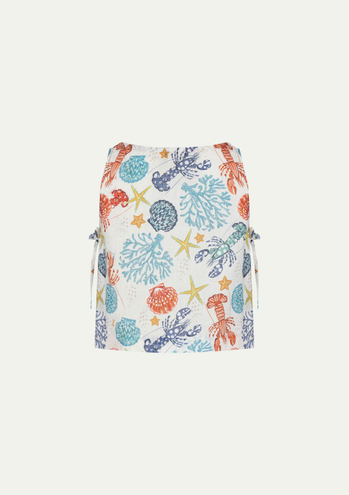 Ленен топ WHITE CORAL