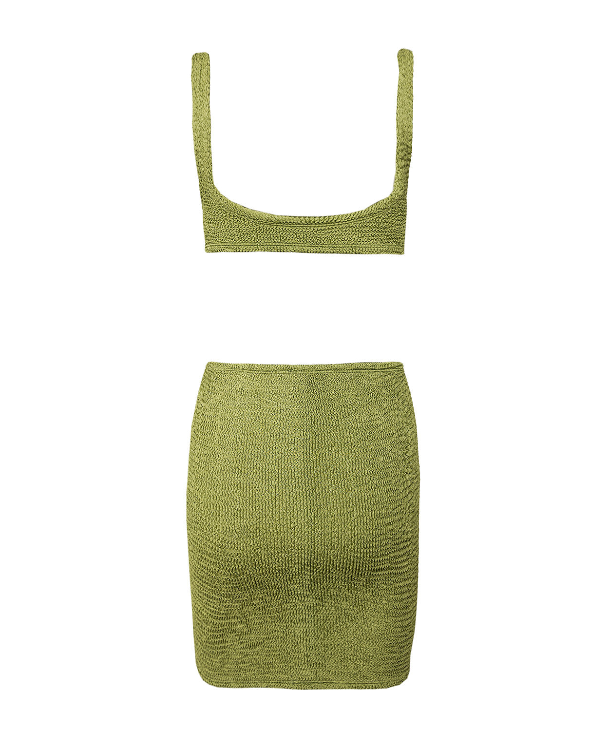Къса рокля LAURA в маслинено зелен цвят